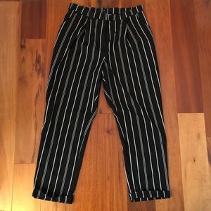 Striped mom pants